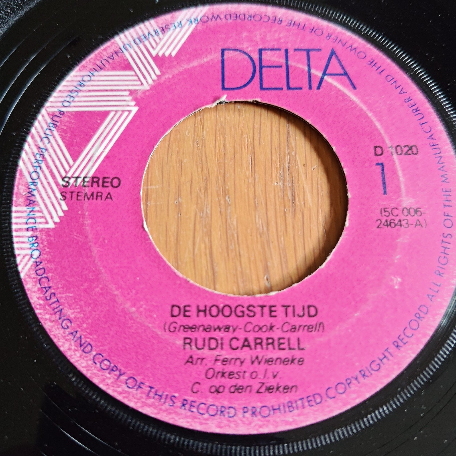 Rudi Carrell - De Hoogste Tijd (Vinyl Single), Gebruikt, 7 inch, Ophalen of Verzenden, EP