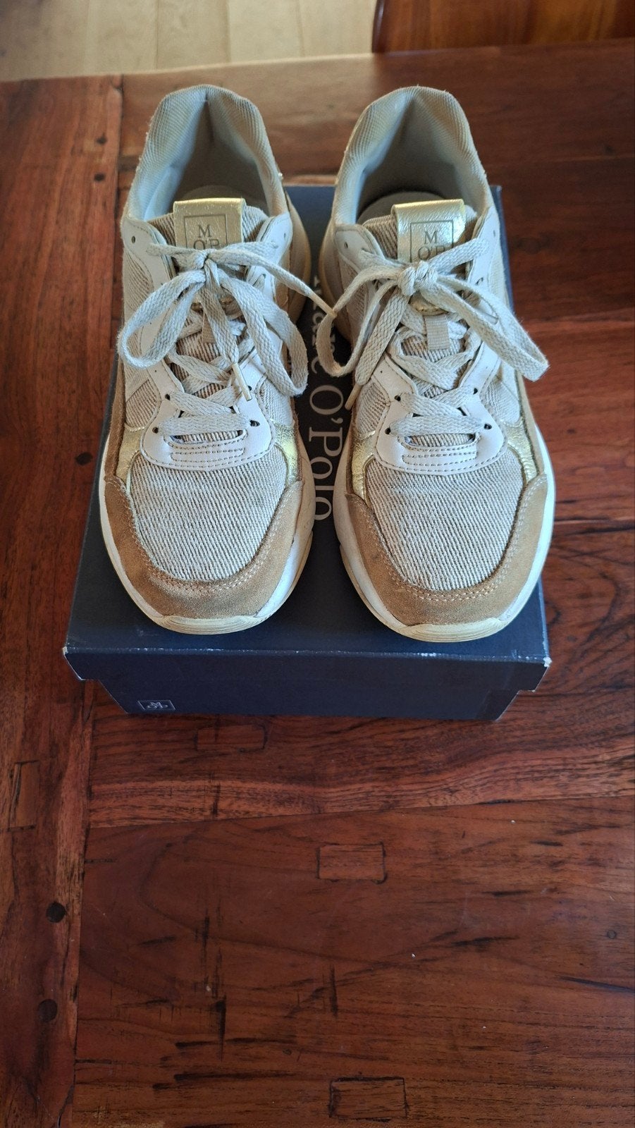 Marc O'Polo Sneakers - Wheat Field/Gold Combi, Maat 41, Beige, Ophalen of Verzenden, Sneakers of Gympen, Marc O'Polo