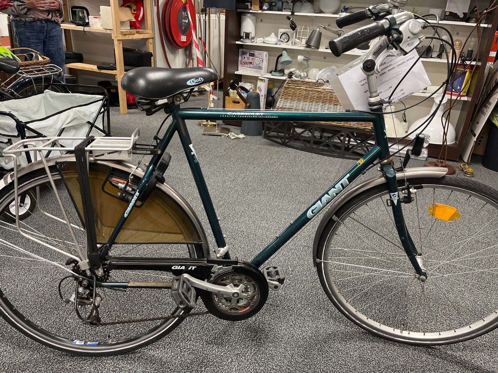 Giant Cabriolet Herenfiets - Touring Tradition 21 Speed, Ophalen, Gebruikt, Velgrem, Versnellingen