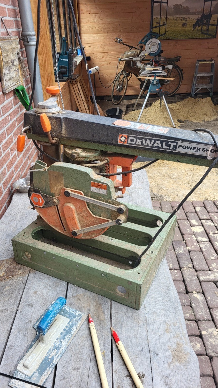 Afkortzaag DeWalt, Gebruikt, Ophalen of Verzenden, Afkortzaag, 30 tot 70 mm