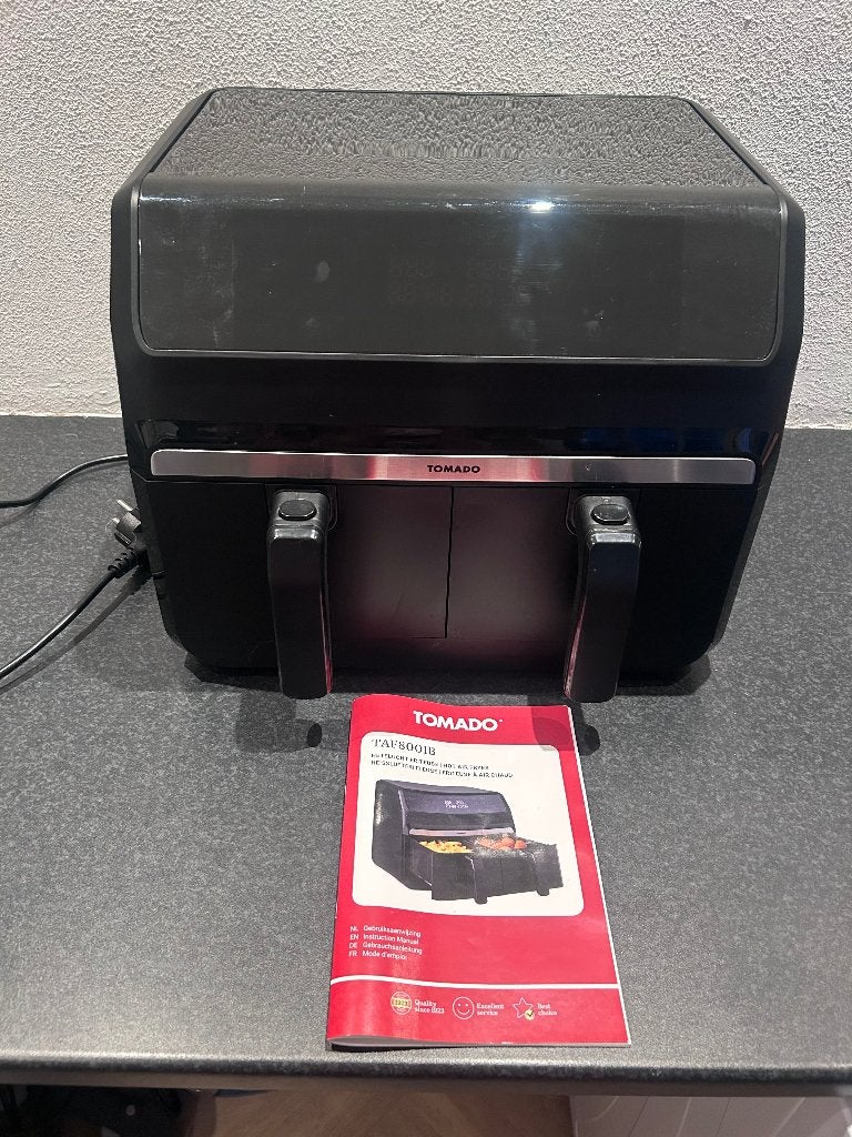 Dubbele Airfryer, Ophalen, Zo goed als nieuw, Airfryer, 1500 gram of meer