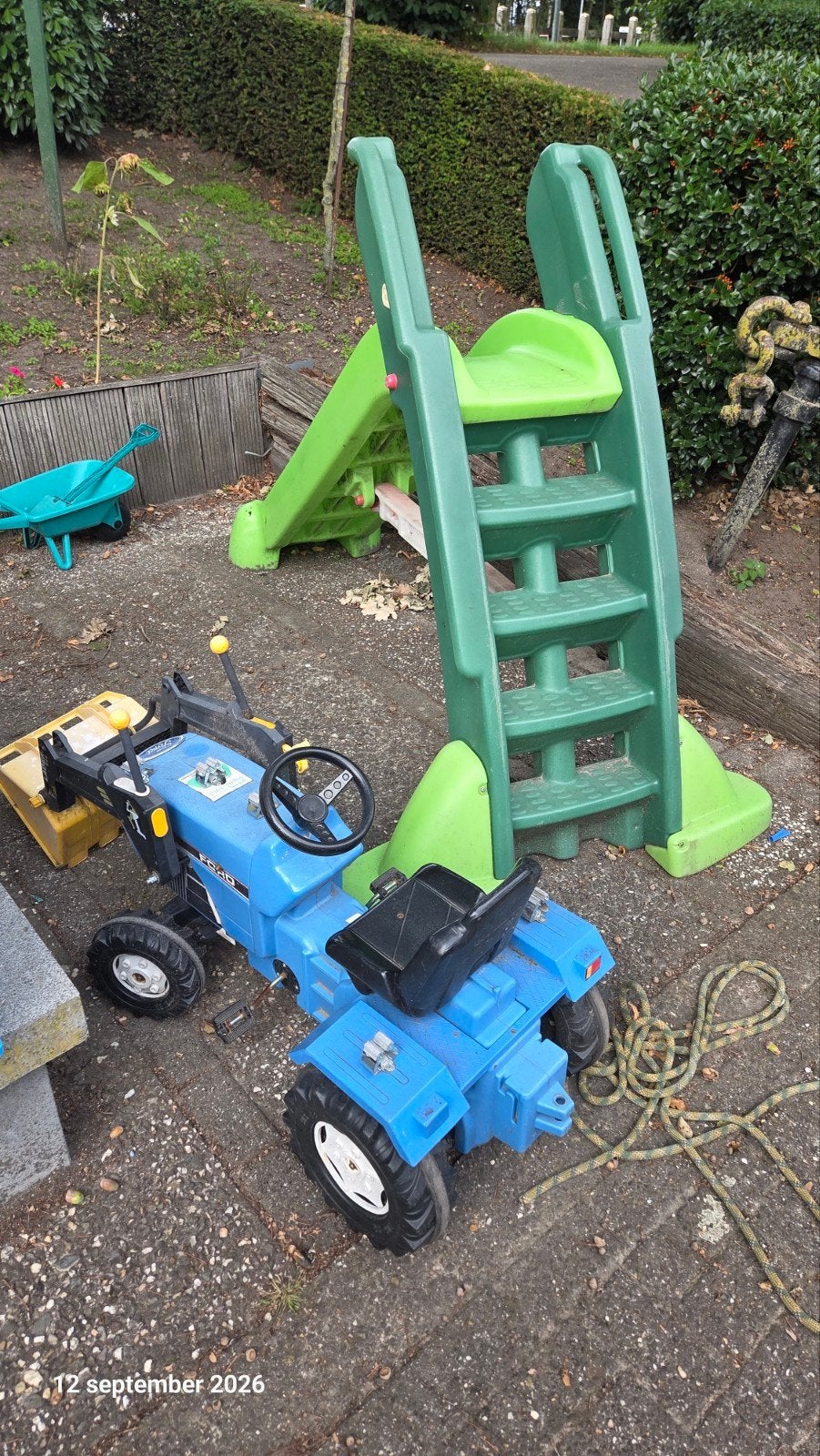 Gratis speelgoed tractor, Ophalen, Gebruikt
