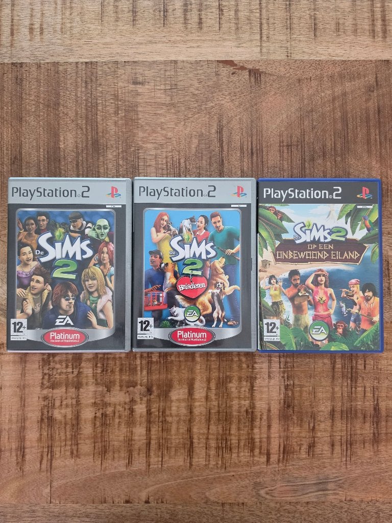 3x De Sims 2 PS2 – Huisdieren + Op een Onbewoond Eiland, 1 speler, Ophalen of Verzenden, Zo goed als nieuw, Vanaf 12 jaar