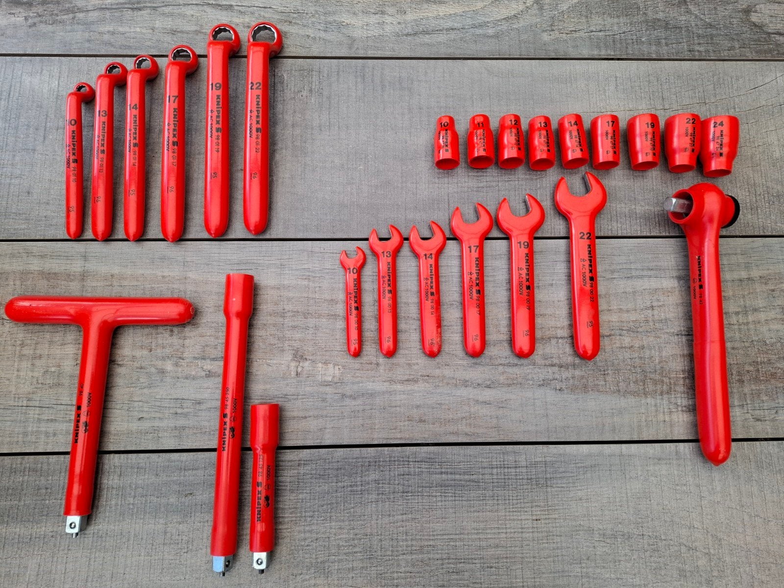 knipex sleutels en doppenset (RUST'N SMOKE), Ophalen of Verzenden, Gebruikt, Gereedschapsset, Knipex