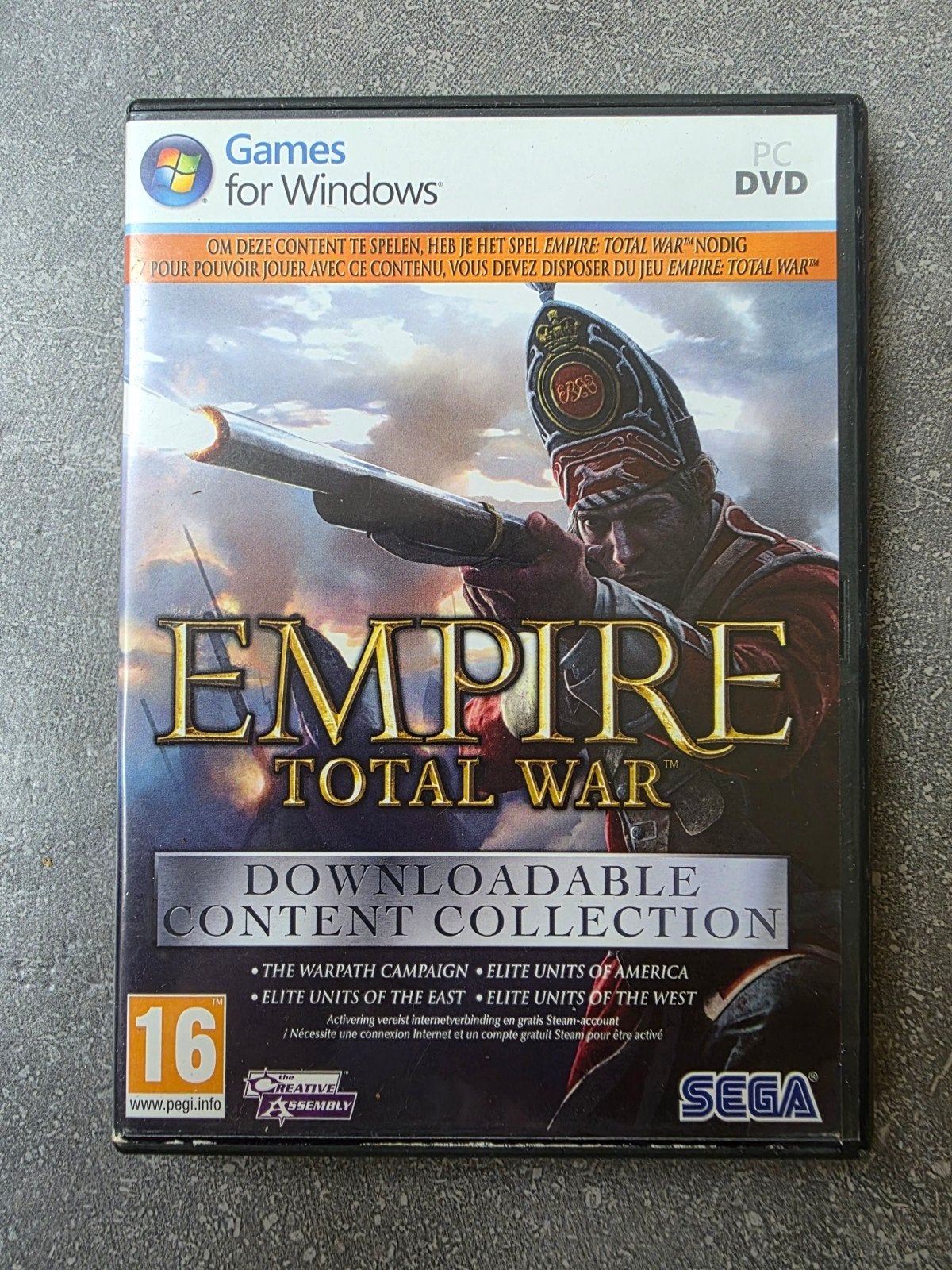 Pc game Empire Total War downloadable content collection

Ga, 1 speler, Ophalen of Verzenden, Zo goed als nieuw, Strategie en Constructie