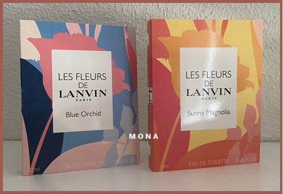 Les Fleurs deLanvin set 2 parfum samples proefjes testers, Verzenden, Nieuw