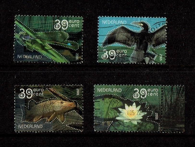 Nederland NVPH 2335 a t/m d gestempeld 2, Verzenden, Na 1940, Gestempeld
