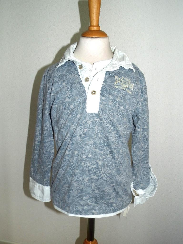 aparte Scotch Shrunk longsleeve met nepshirt maat 116, Scotch Shrunk, Ophalen of Verzenden, Zo goed als nieuw, Shirt of Longsleeve