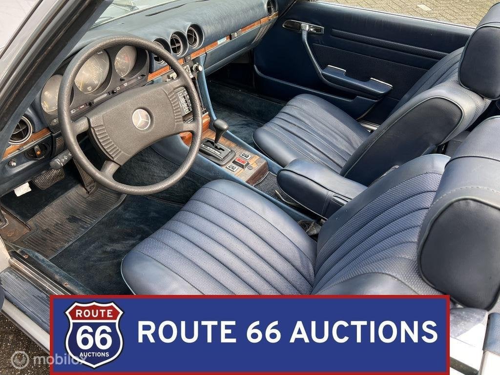 Mercedes-Benz 450 SL | 1978 | Route 66 Auctions, Auto's, Oldtimers, Overige carrosserieën, Zwart, Mercedes-Benz, Bedrijf