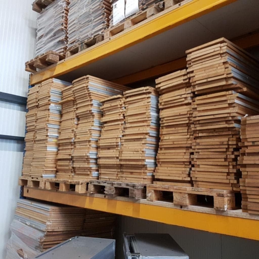 Partijen Bruynzeel houten planken schappen stelling, Ophalen, Gebruikt, Minder dan 25 mm, Eiken