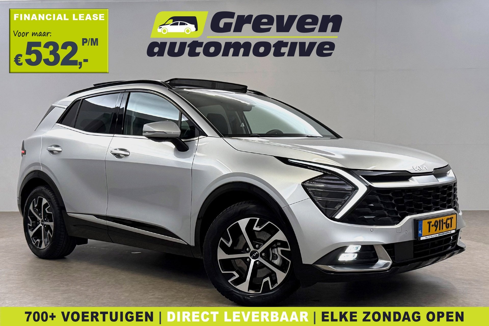 Kia Sportage 1.6 T-GDi Hybrid DynamicPlusLine | Pano | Sfeer, Auto's, Gebruikt, Euro 6, 4 cilinders, 1650 kg