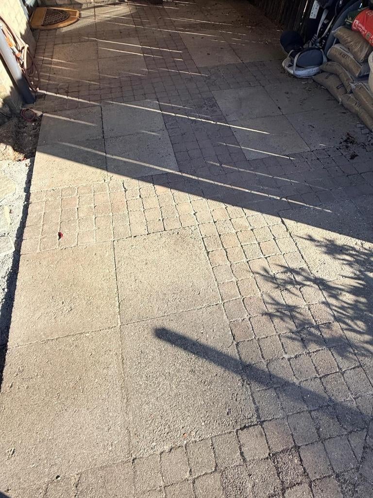 Grindtegel, Tuin en Terras, Tegels en Klinkers, Ophalen, Gebruikt, 10 m² of meer, Beton