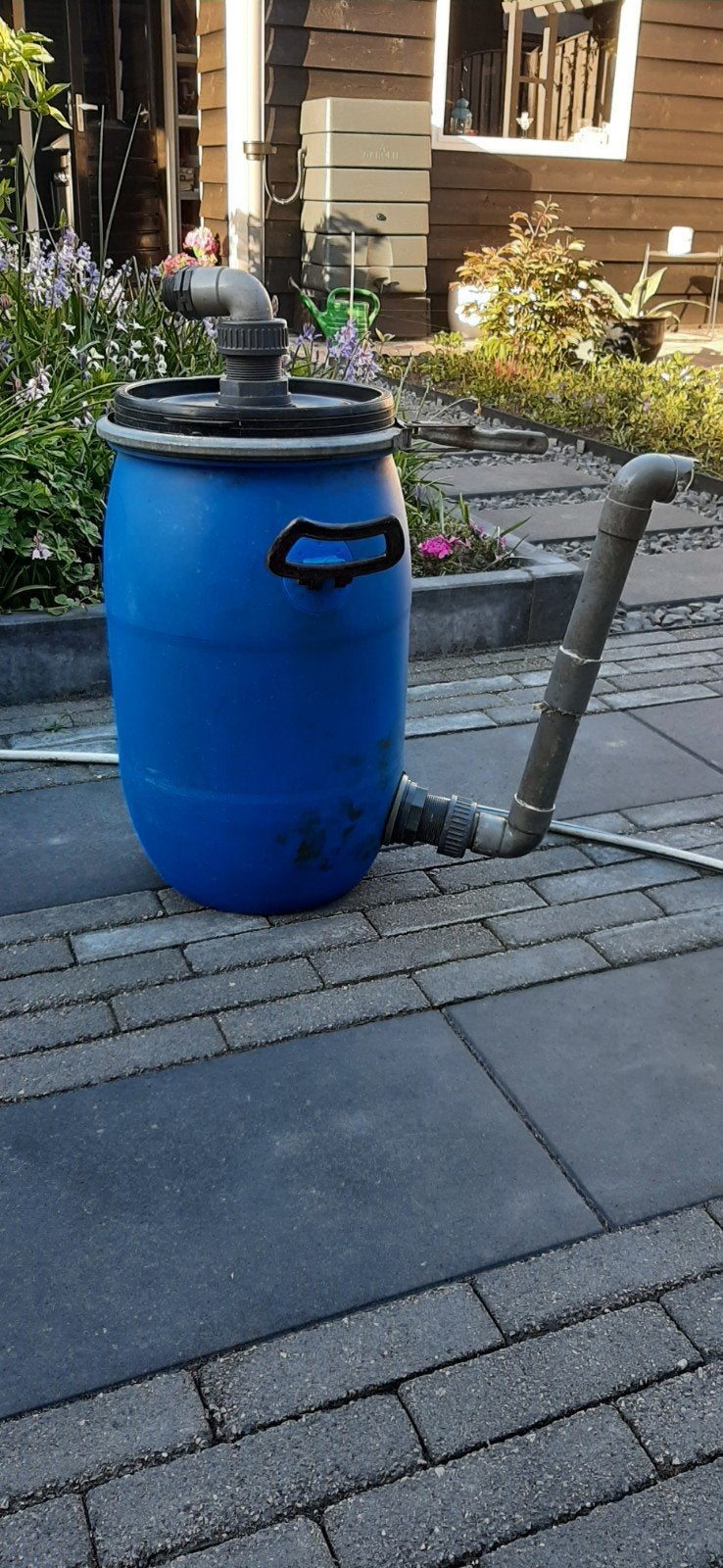 Vijverfilter zonder pomp - druk dicht, ingraafbaar, Tuin en Terras, Vijver-toebehoren, Ophalen, Gebruikt, Vijverfilter
