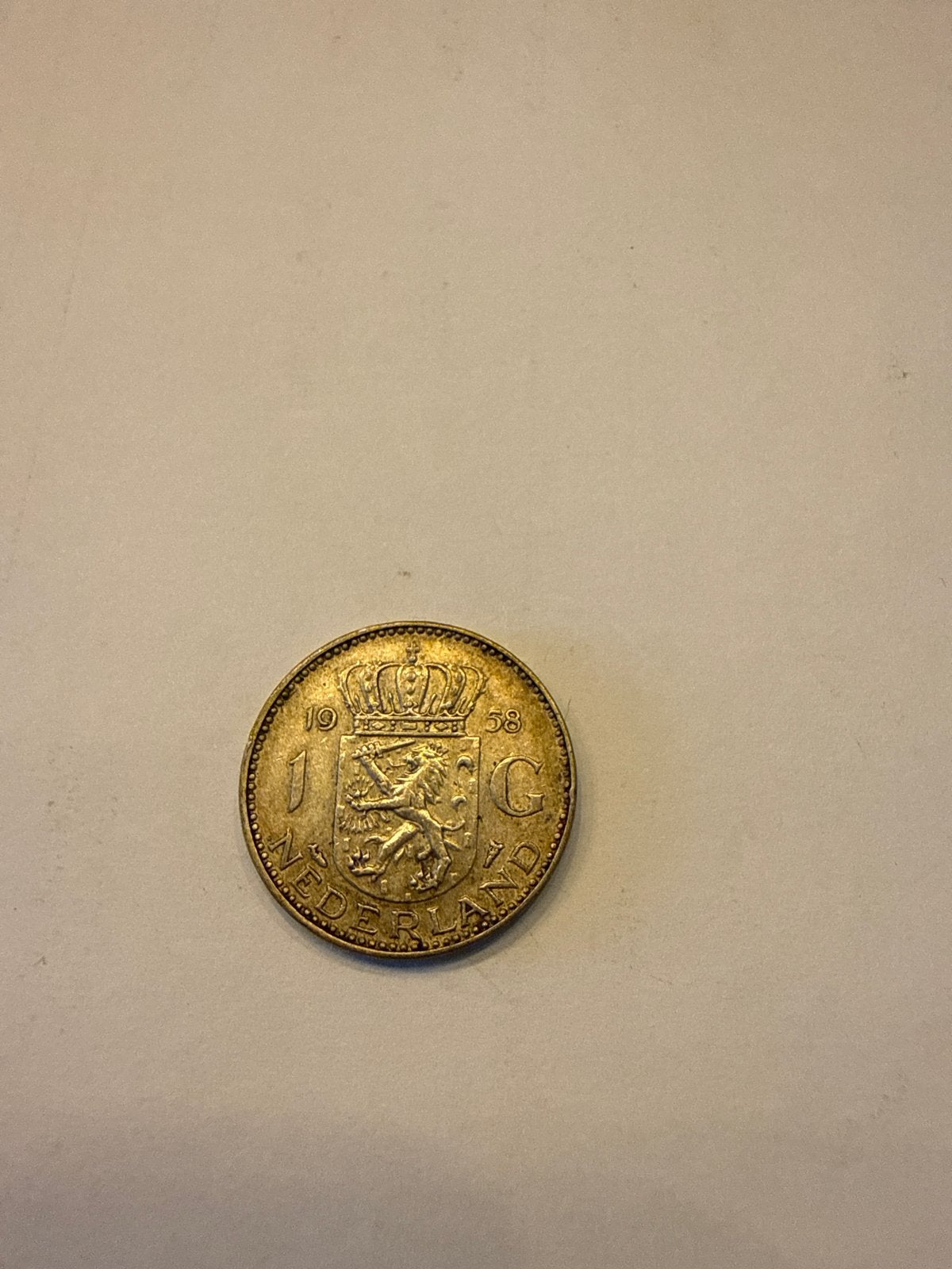 Nederland 1 Gulden 1958 Koningin Juliana, Postzegels en Munten, Munten | Nederland, Ophalen, 1 gulden, Koningin Juliana, Zilver