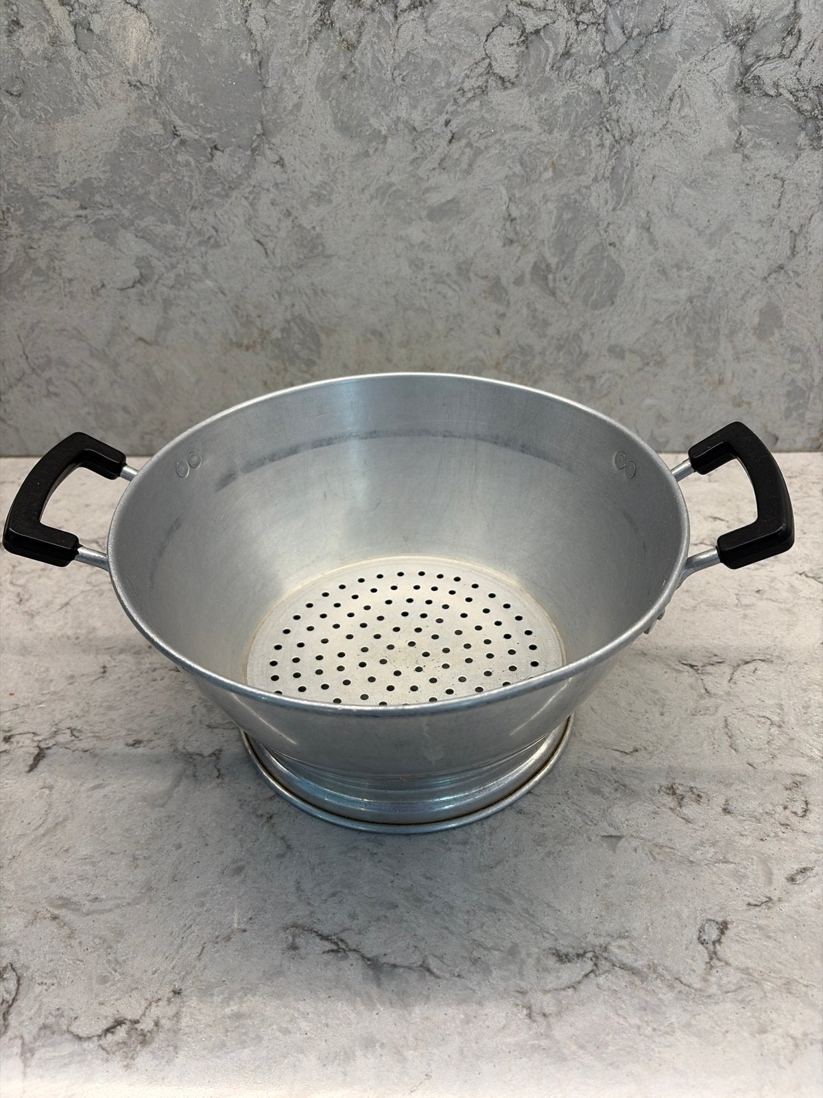 Grote aluminium vergiet met handvatten, Zilver, Ophalen of Verzenden, Metaal, Overige typen