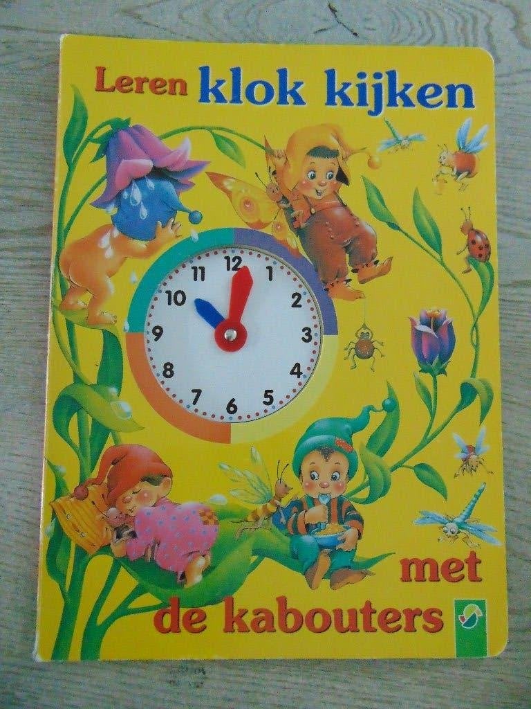 Leren klok kijken met kabouters - kartonnen boek klokkijken, Ophalen of Verzenden, Zo goed als nieuw, Non-fictie