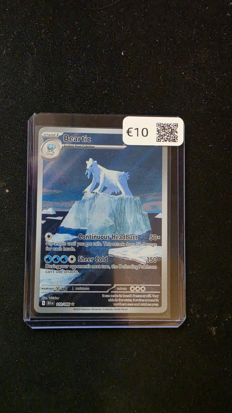 Beartic Pokémon kaart - Zeldzaam en in topconditie, Ophalen of Verzenden
