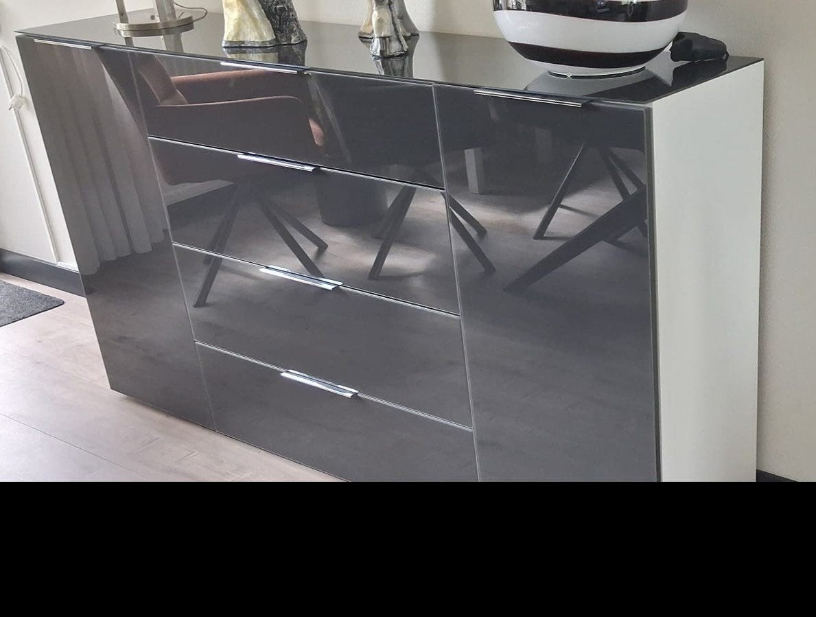 Moderne hoogglans dressoir, Ophalen, Overige materialen, Modern, Hoogglans, 150 tot 200 cm