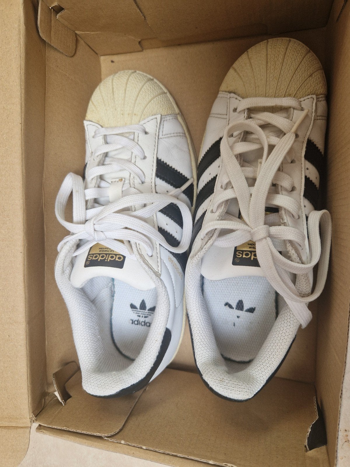 Adidas Superstar sneakers maat 35.5 voor kinderen, Adidas, Gebruikt, Verzenden, Jongen of Meisje