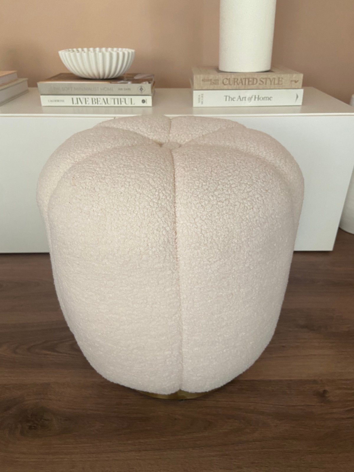 Milton & Oldbrook teddy poef, Ophalen, Minder dan 50 cm, Rond, Minder dan 50 cm