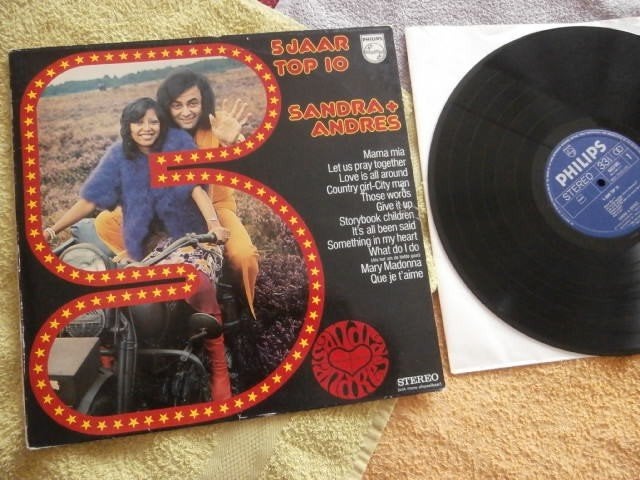 LP - Sandra en Andres - 5 Jaar Top 10., LP, Pop, Zo goed als nieuw, 12 inch