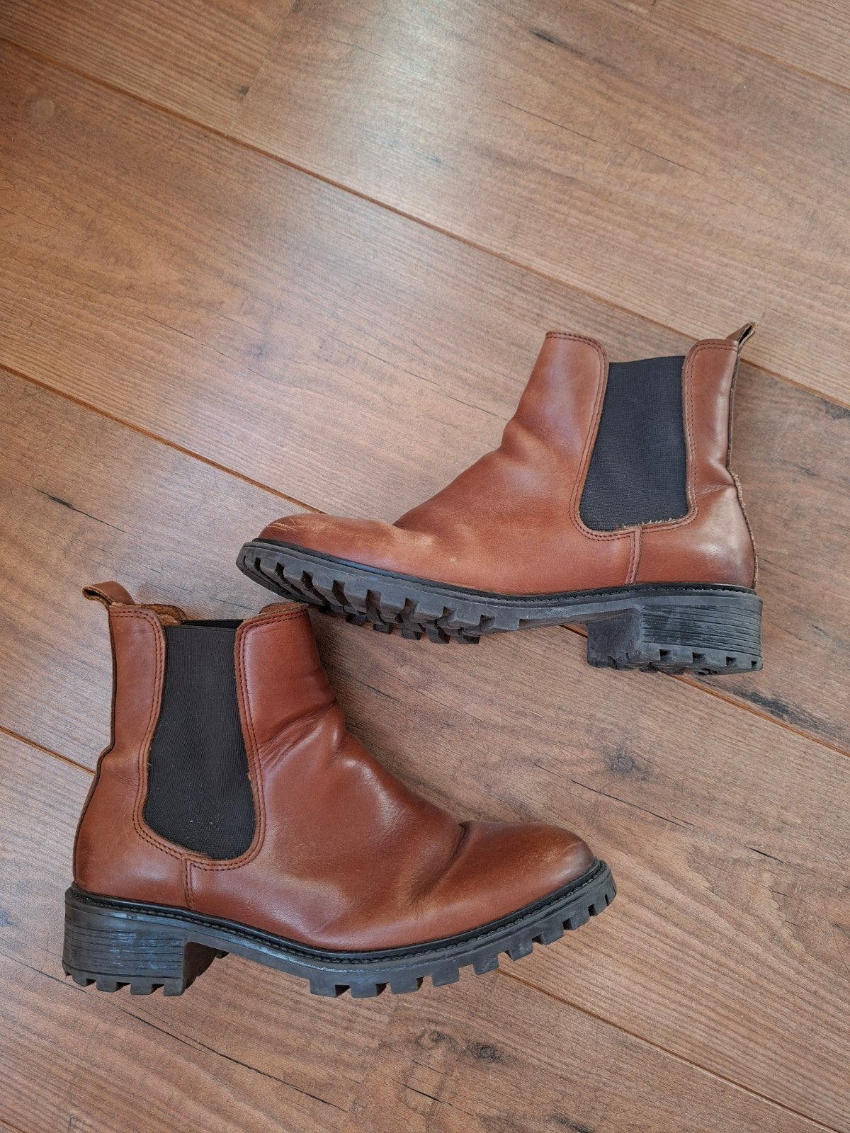 Bruine leren chelsea boots - 5th Avenue - Maat 40, Kleding | Dames, Schoenen, Bruin, Lage of Enkellaarzen, Ophalen of Verzenden