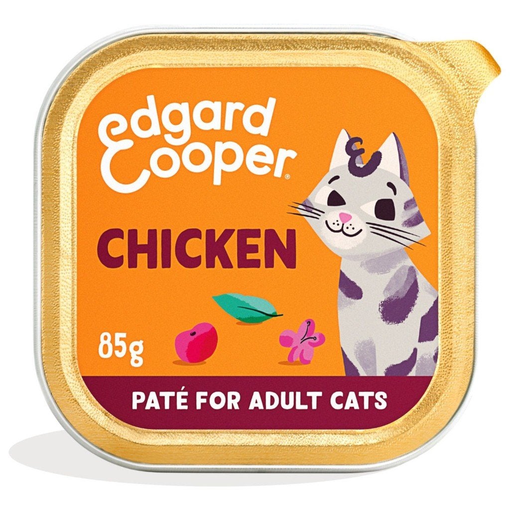 Edgard Cooper kattenvoer - paté met kip - 16 x 85 gr € 13,50, Dieren en Toebehoren, Dierenvoeding, Kat, Ophalen of Verzenden