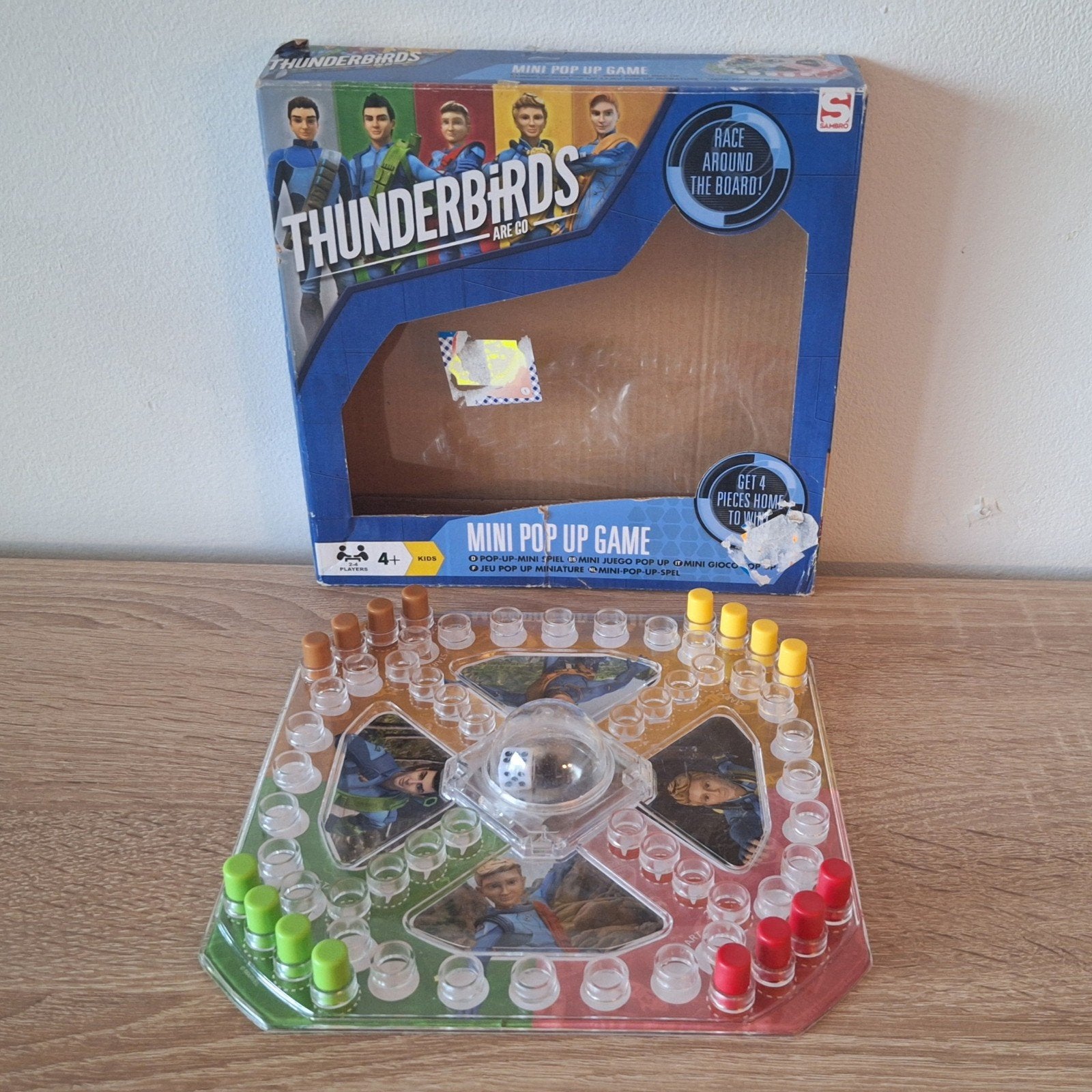 Thunderbirds Are Go Mini Pop Up Reisspel, Gebruikt, Sambro, Ophalen of Verzenden, Drie of vier spelers