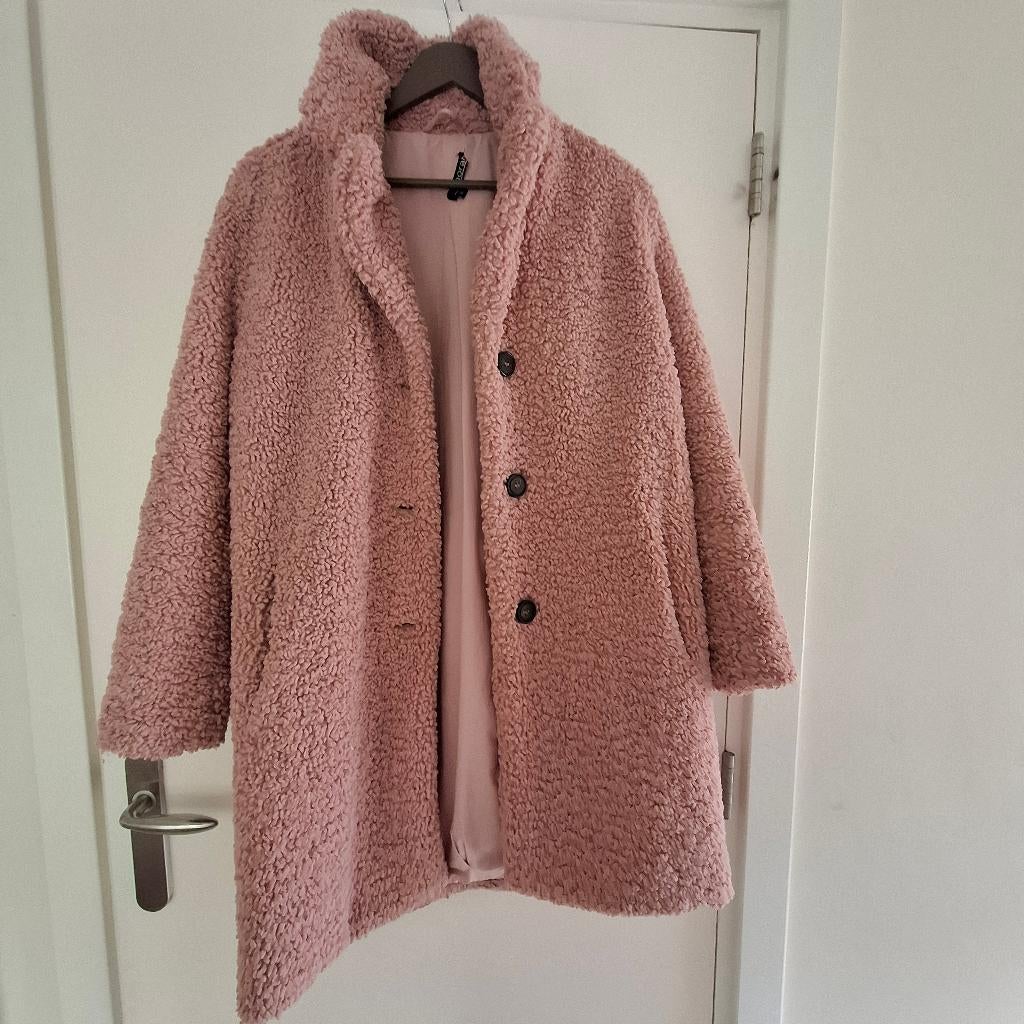 Teddy damesjas roze, Kleding | Dames, Jassen | Winter, Norah, Roze, Gedragen, Ophalen