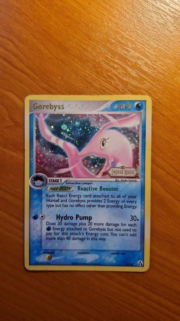 Pokémon Gorebyss Holo 17/92 – EX Legend Maker 2006, Ophalen of Verzenden, Gebruikt, Losse kaart