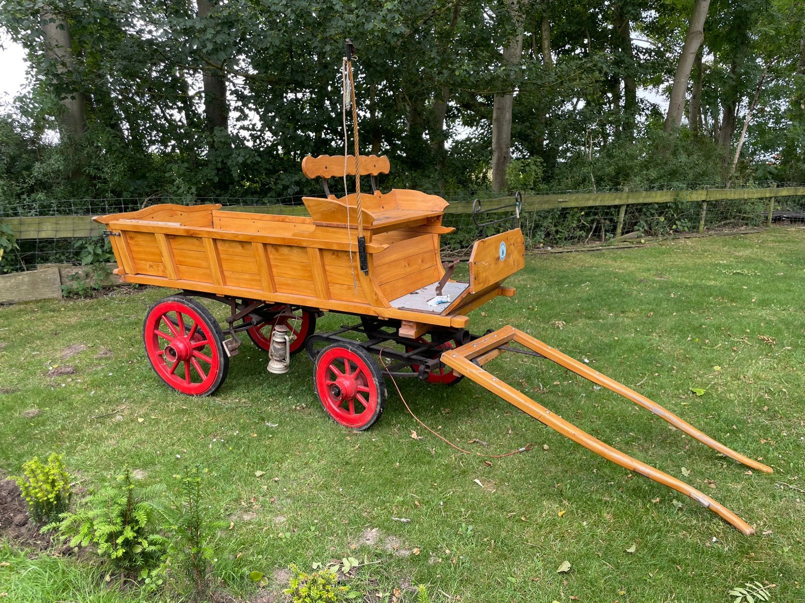 Handgemaakte Pony wagen, Dieren en Toebehoren, Zo goed als nieuw, Overige typen, Paard