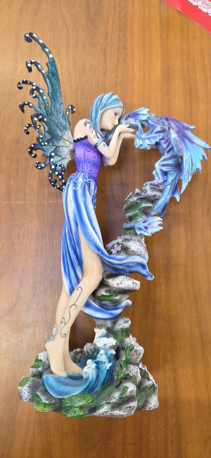 Fantasy elf met draak Mutino mint, Ophalen of Verzenden
