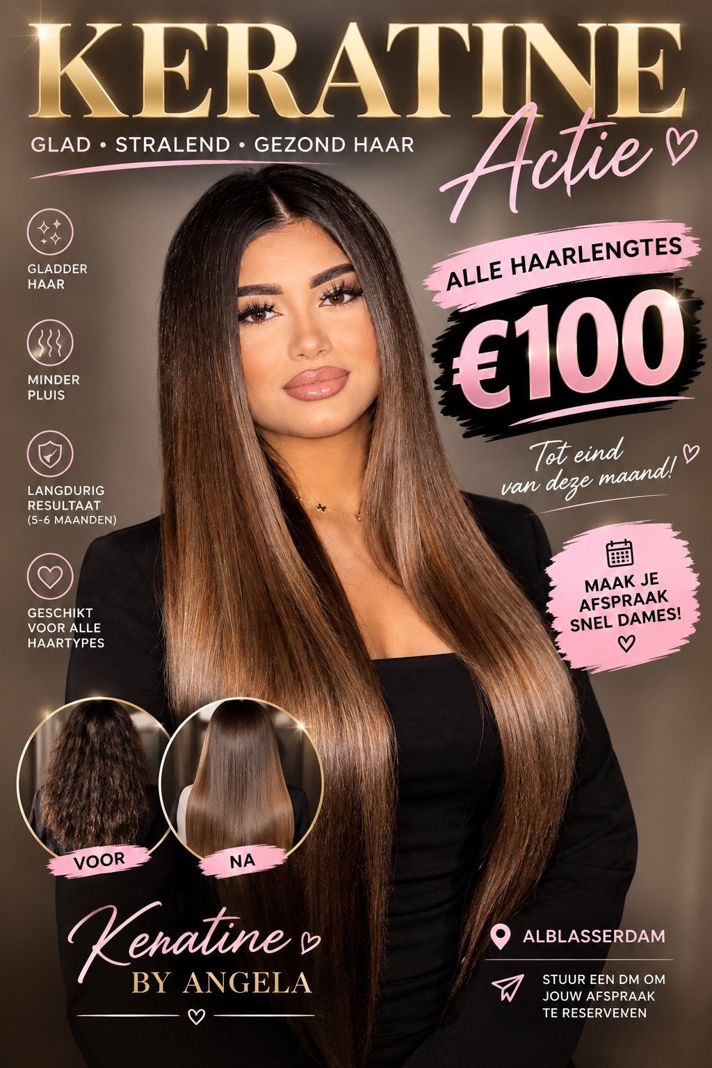Keratine behandeling, Knippen