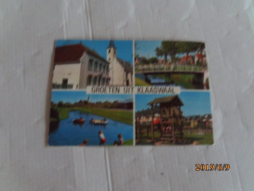 ansichtkaart groeten uit klaaswaal, Verzamelen, Ophalen of Verzenden, 1960 tot 1980, Gelopen, Zuid-Holland