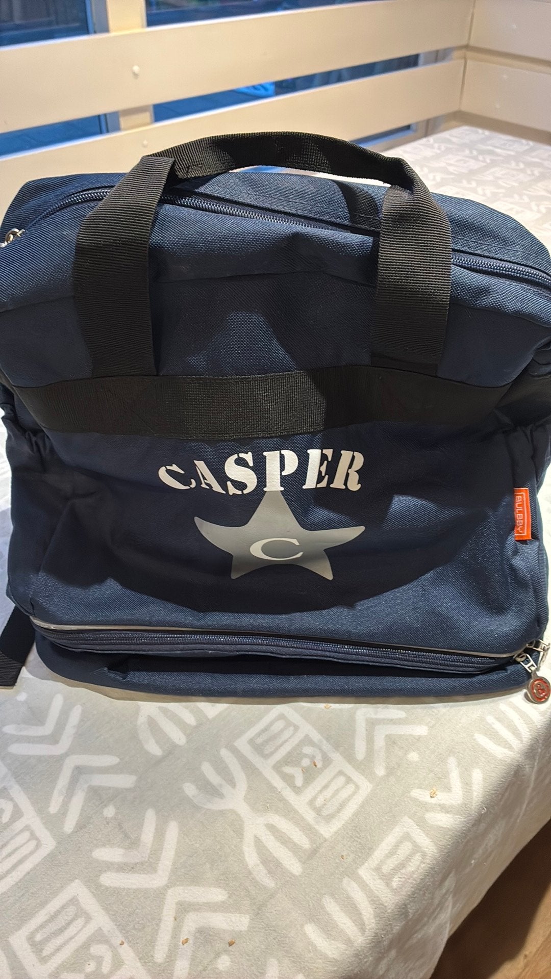 Bulbby  sport/rugtas met naam  Casper, Ophalen of Verzenden