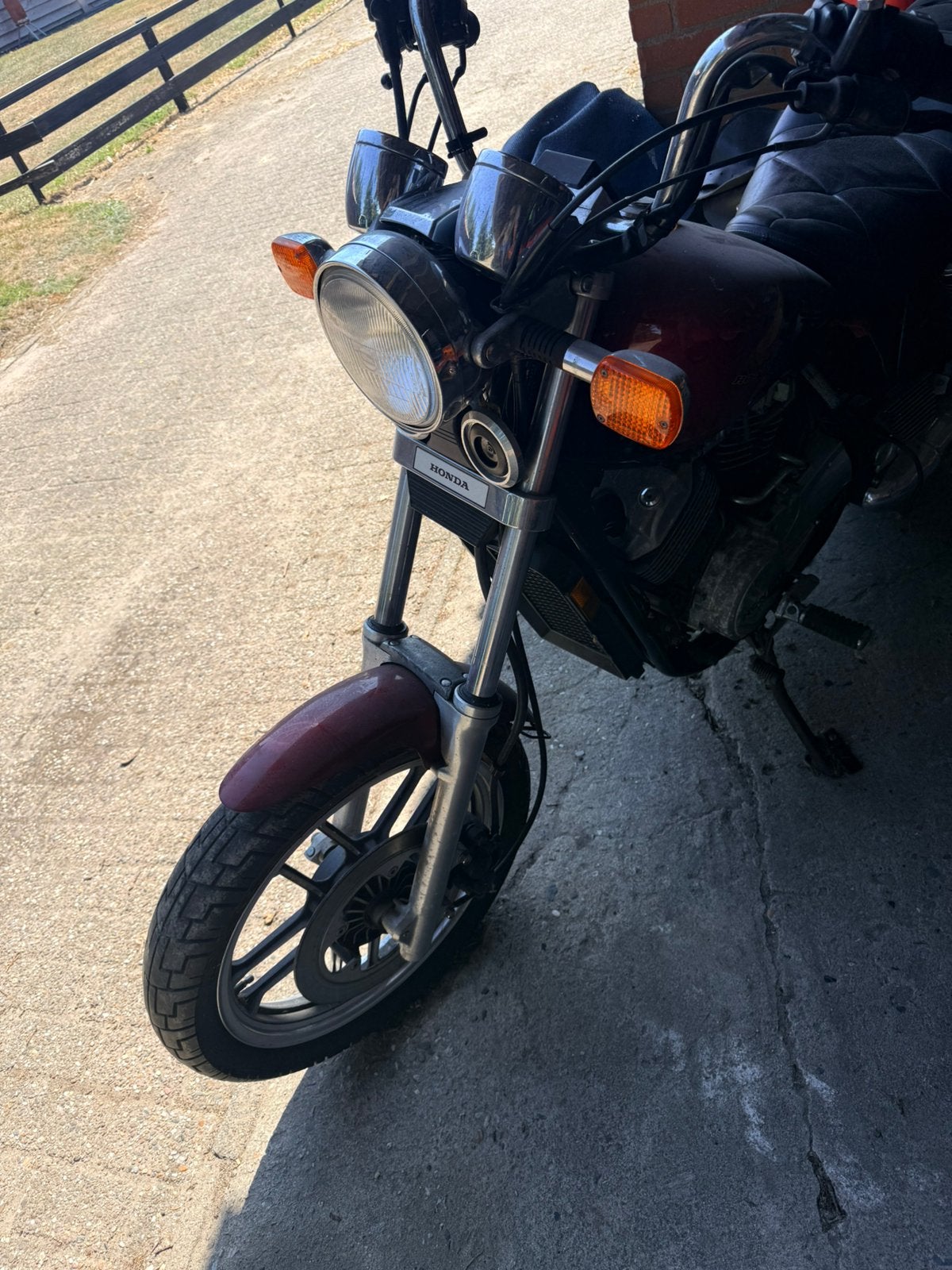 Voorvork met voorband en stuur honda shadow 500, Ophalen of Verzenden