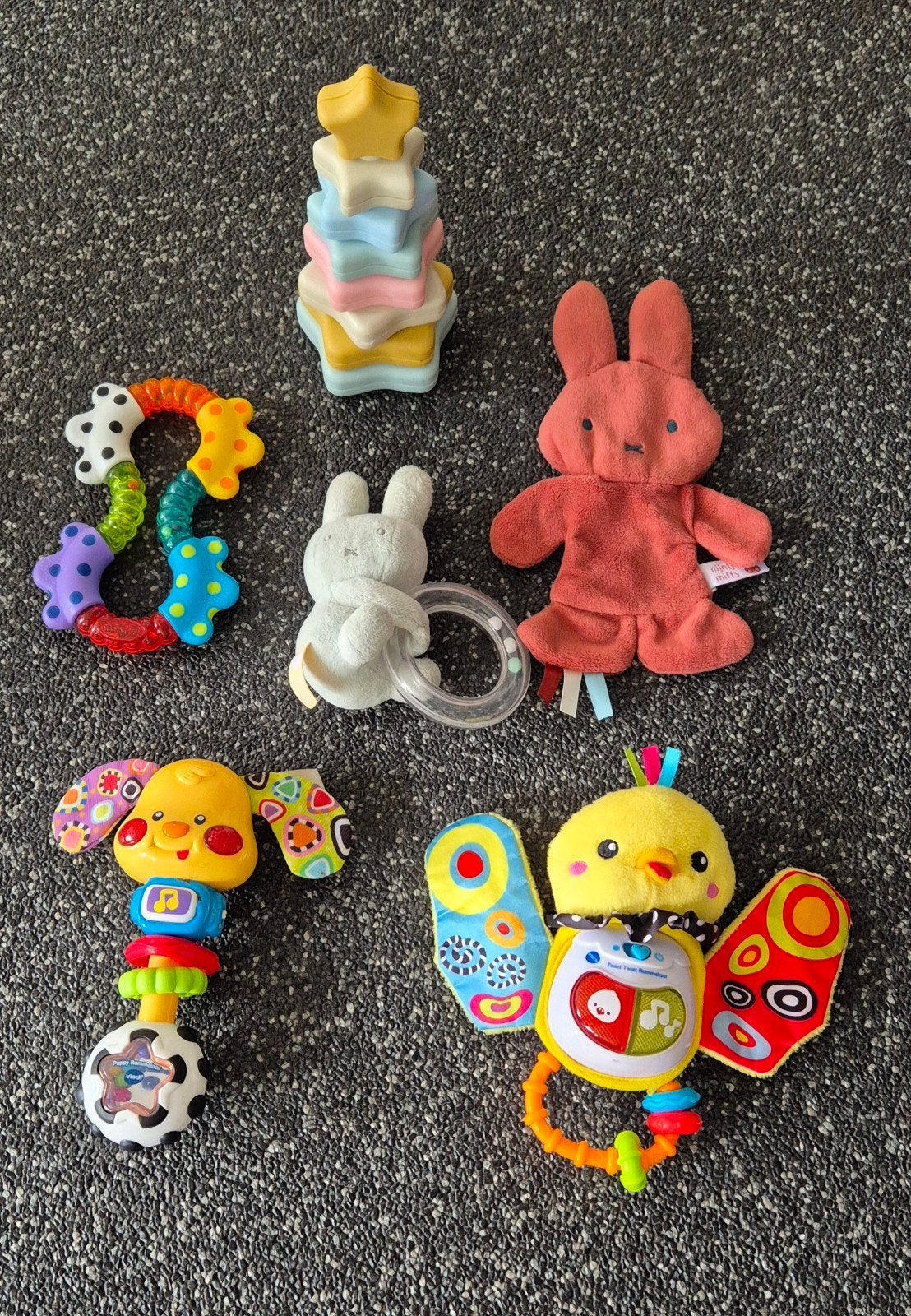 baby rammelaars en zintuig prikkelaars., Kinderen en Baby's, Ophalen, Zo goed als nieuw, Rammelaar, Met licht
