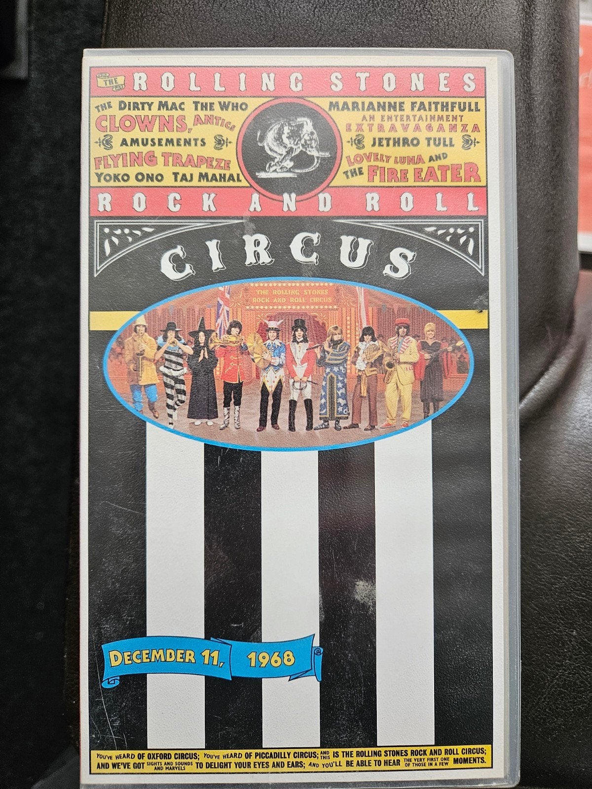 The Rolling Stones Rock and Roll Circus VHS, Cd's en Dvd's, Muziek, Alle leeftijden, Ophalen of Verzenden, VHS