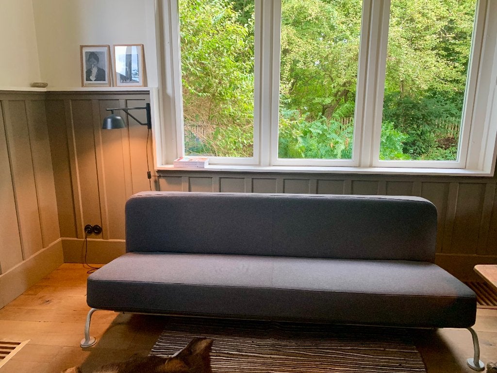 Slaapbank B&B Italia, Ophalen, Modern en strak, Hout, Driepersoons