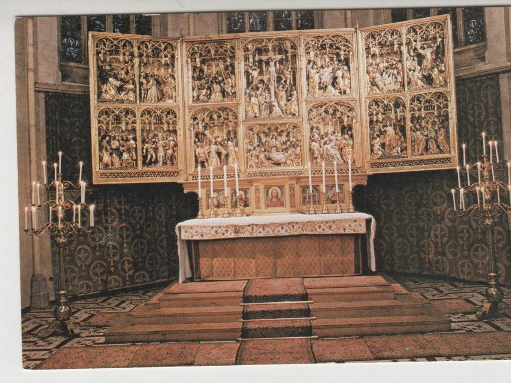 Venlo St. Martinuskerk Interieur Hoofd altaar Info achterk., Verzenden, 1980 tot heden, Ongelopen, Limburg