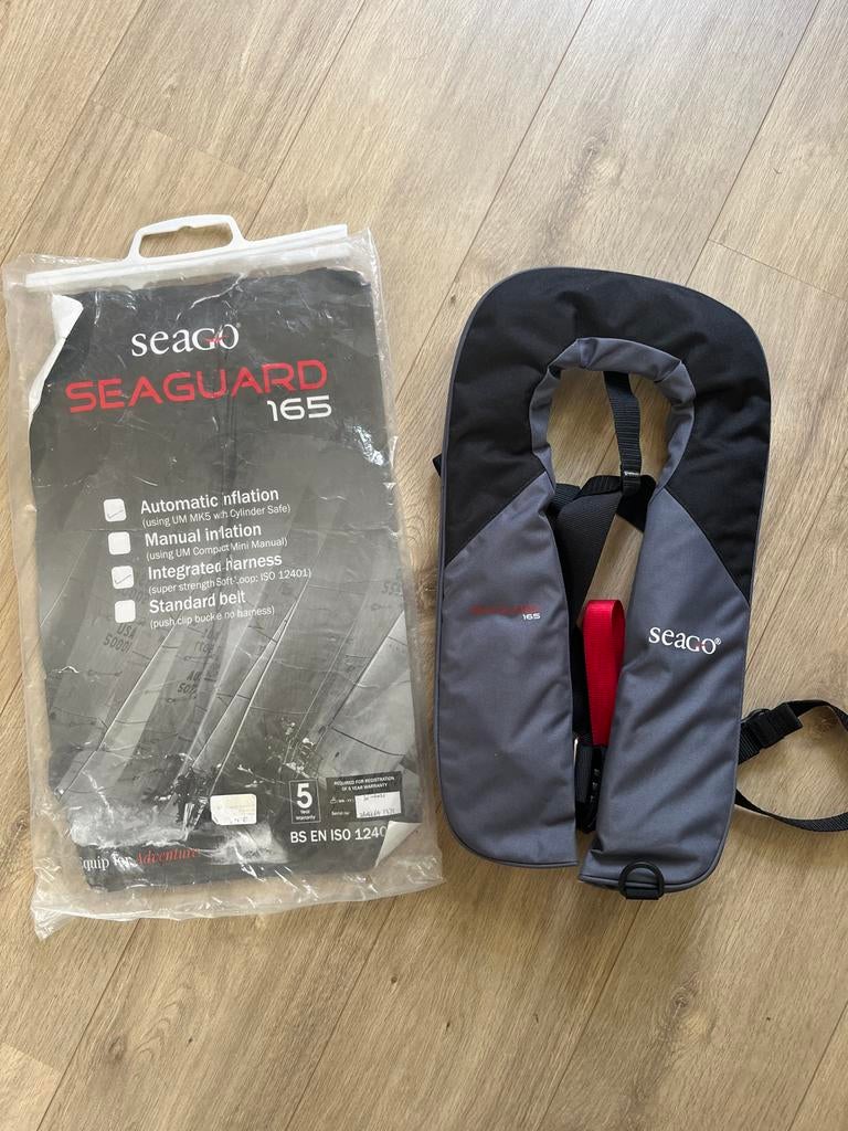 Seago Seaguard 165 Automatisch Opblaasbaar Reddingsvest, Watersport en Boten, Ophalen of Verzenden, Zo goed als nieuw, Dame of Heer