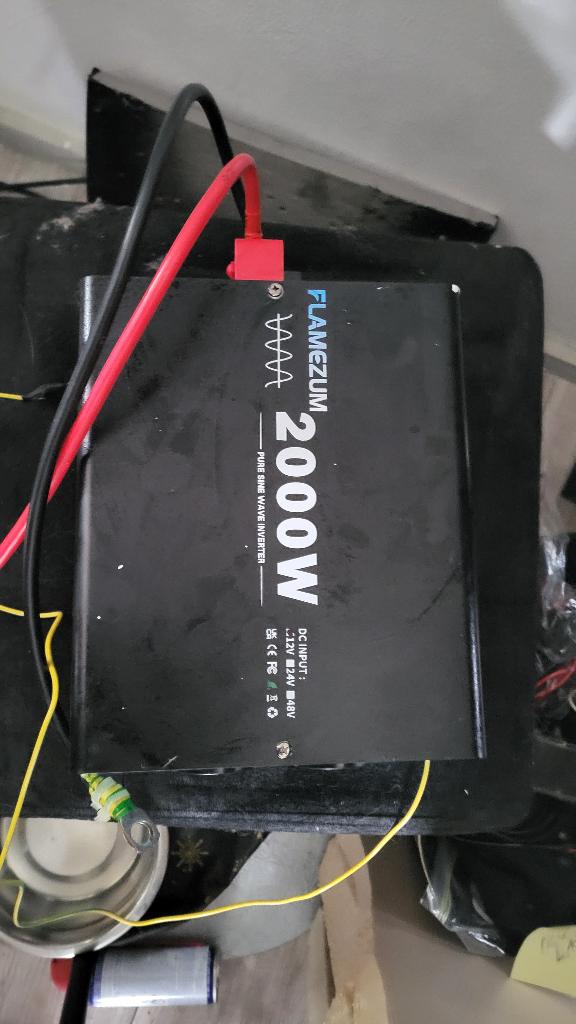 Pure wave omvormer 4000 watt remote 12v, Ophalen of Verzenden, Zo goed als nieuw