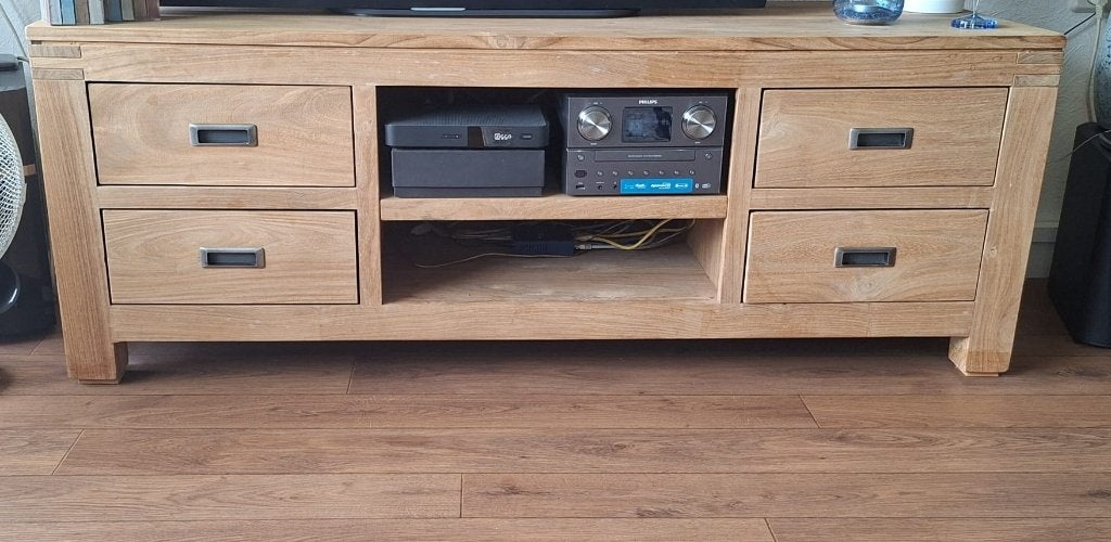 tv meubel, Ophalen, 100 tot 150 cm, Zo goed als nieuw, Minder dan 100 cm