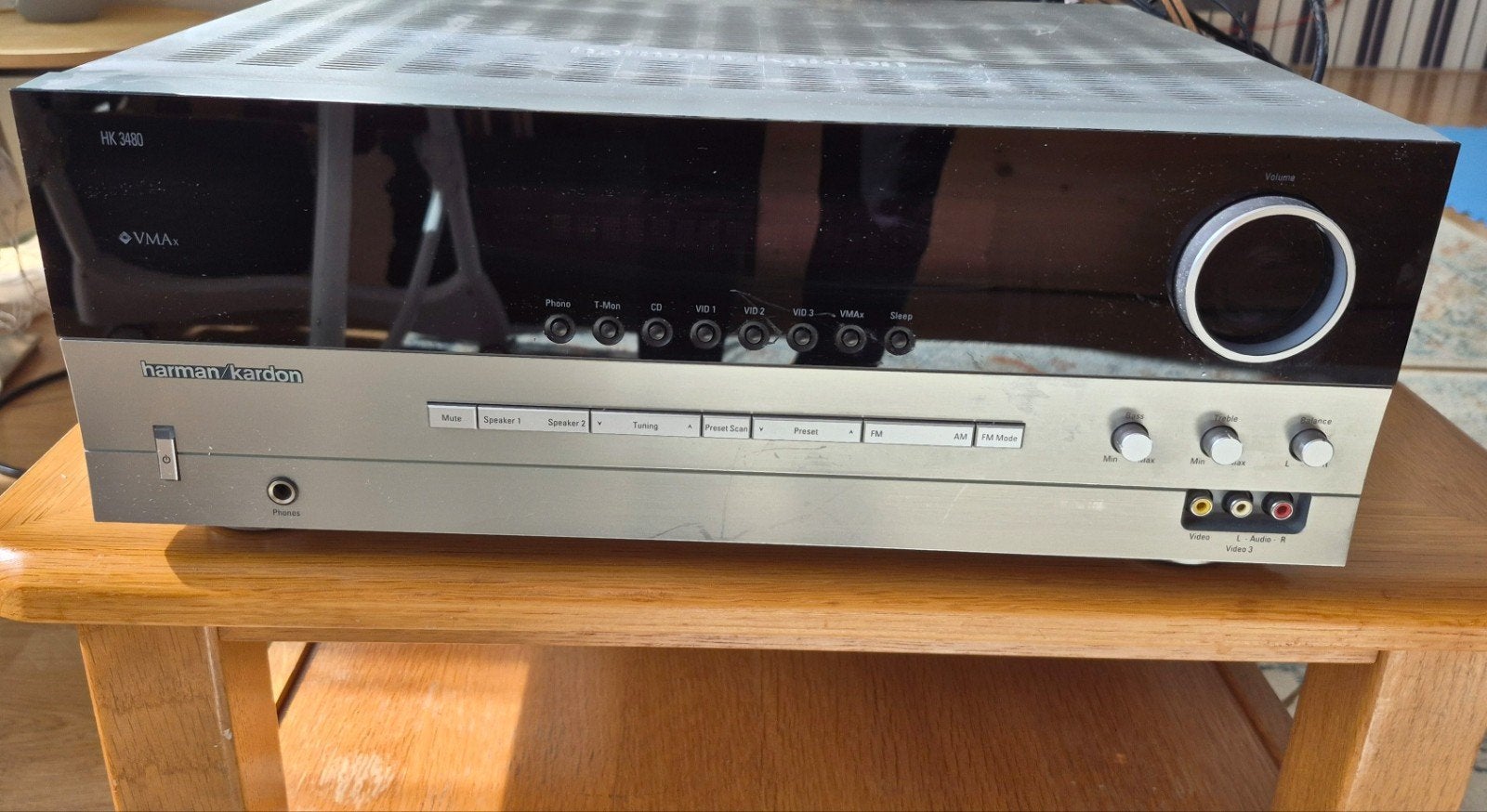 Harman Kardon HK 3480 versterker set + Bose 301 speakers, Gebruikt, Losse componenten, Tuner of Radio, Ophalen