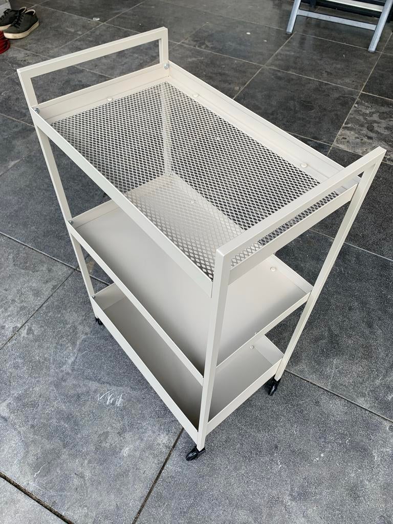 Roltafel beige. Als nieuw!!, Ophalen, Minder dan 50 cm, 50 tot 100 cm, Tot twee personen