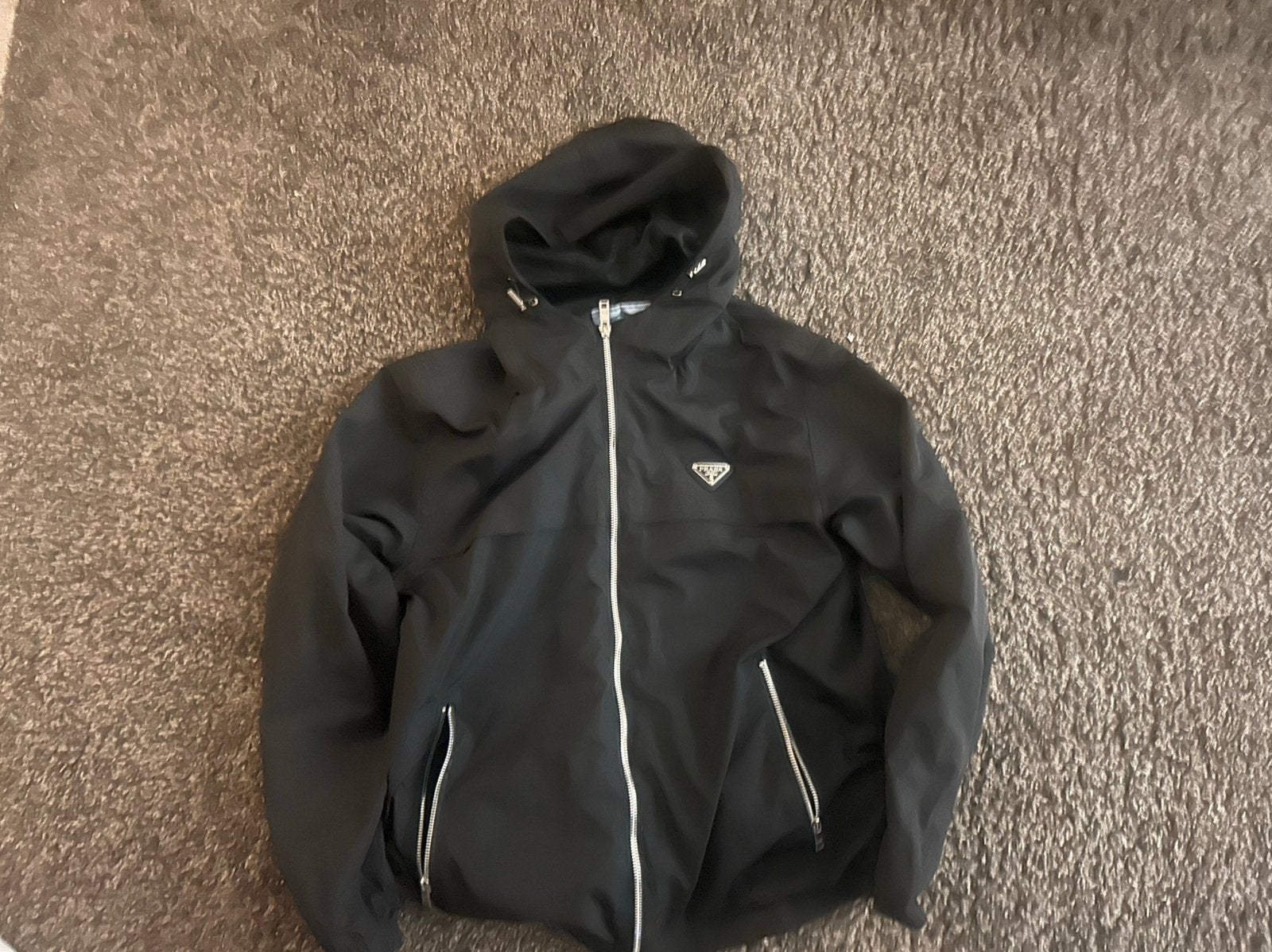 Prada windbreaker zwart maat S, Kleding | Heren, Ophalen of Verzenden, Zo goed als nieuw, Zwart