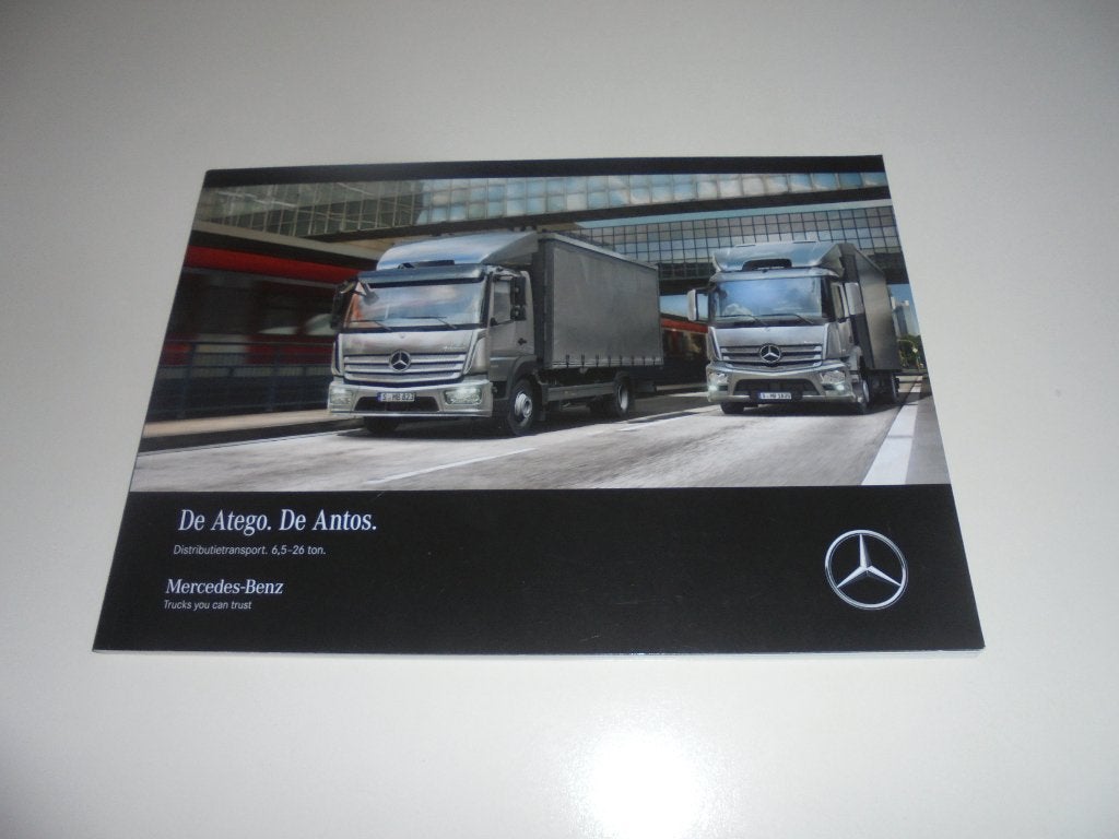 brochure Mercedes Atego en Antos 6,5-26 ton  2017, Ophalen of Verzenden, Zo goed als nieuw, Mercedes