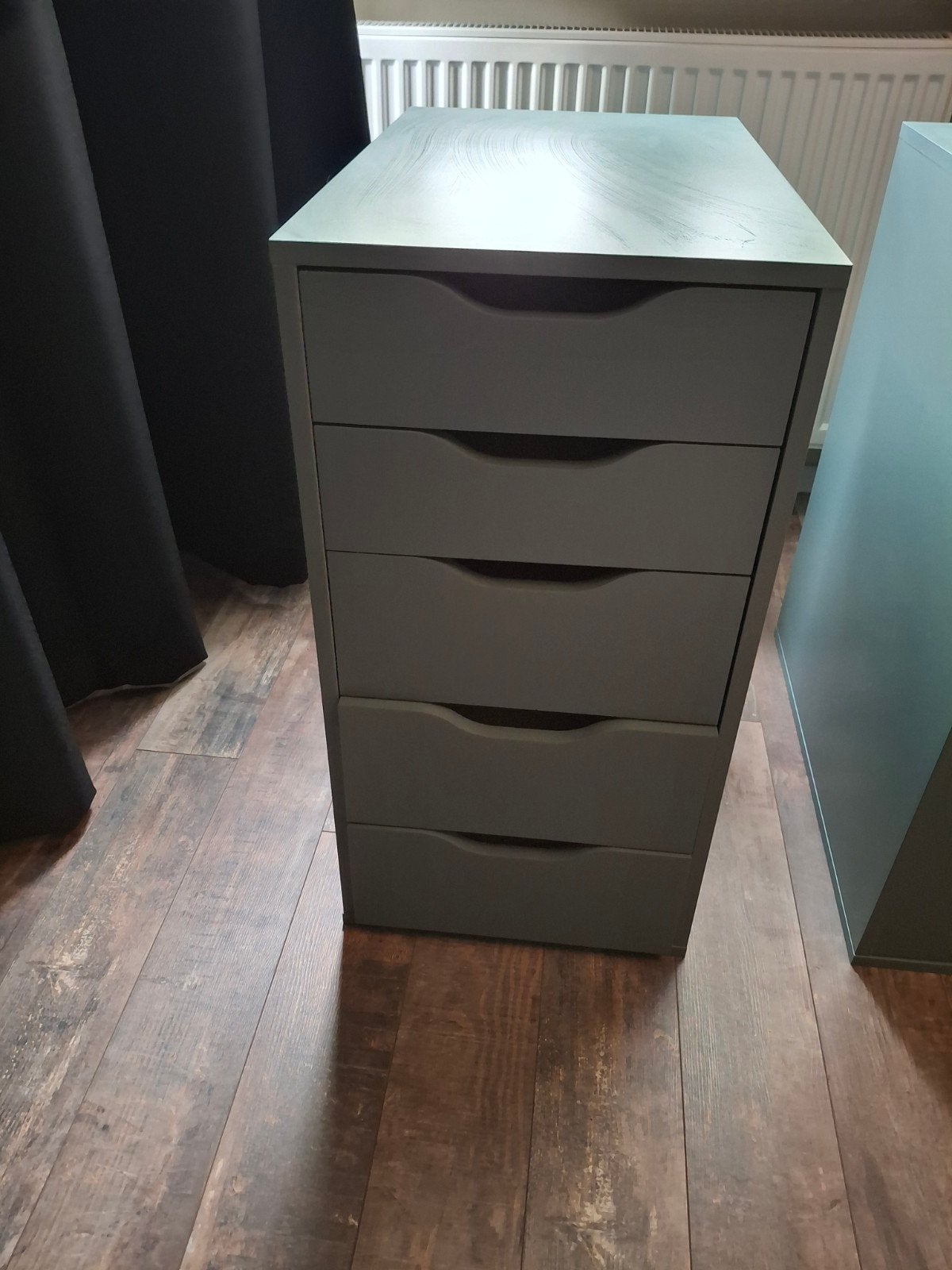 IKEA Alex ladekastje - Grijs/Turquoise, Ophalen, Zo goed als nieuw