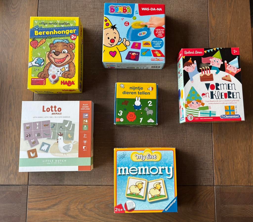 Kinderspellen vanaf 2 jaar, Kinderen en Baby's, Speelgoed | Educatief en Creatief, Ophalen, Zo goed als nieuw