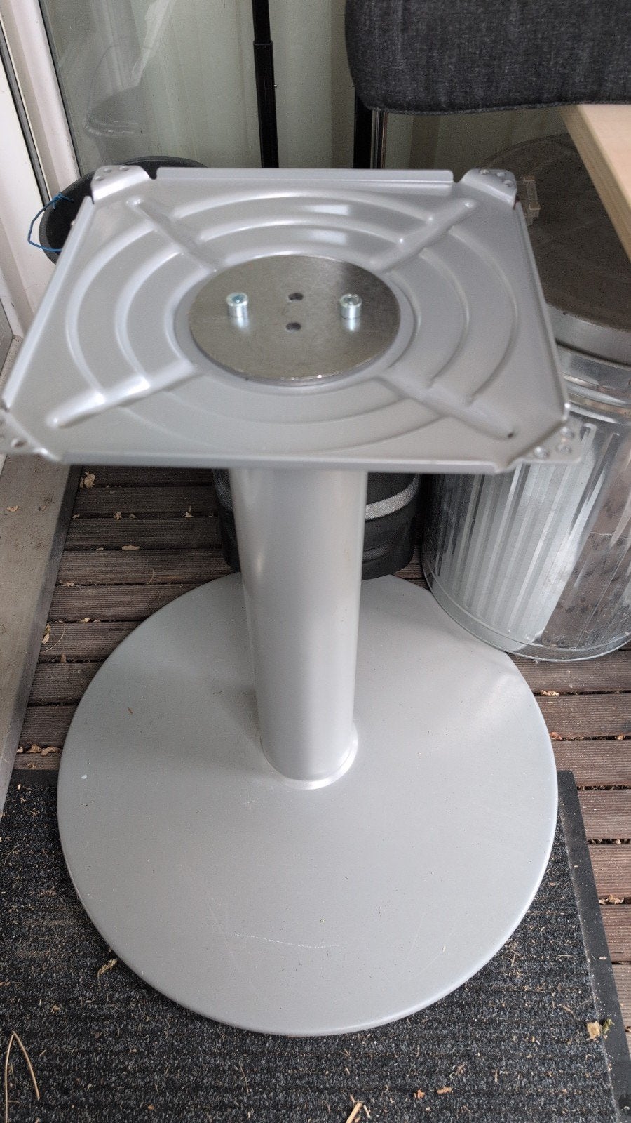 Zeer degelijke tafelpoot, Tuin en Terras, Tuintafels, Ophalen, Gebruikt, Rond